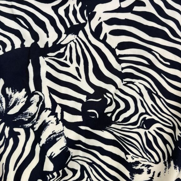 Crewcuts By J Crew Zebra Print Bathing Suit Girls Youth 16 One Piece Open Back - Picture 2 of 10